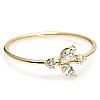 Anello trendy s008 in oro o platino con diamanti