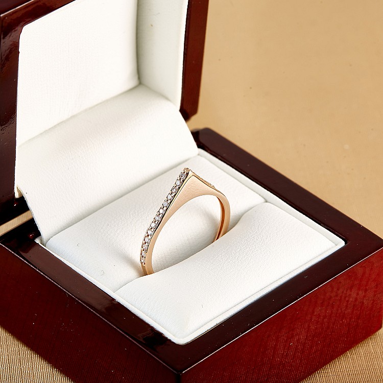 Anello trendy s210 in Oro o Platino con Diamanti Naturali