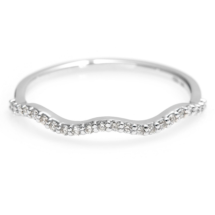 Anello trendy s278 in Oro o Platino con Diamanti Naturali