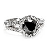 Engagement ring i122311DnDi in Gold with Black Diamond and Diamonds