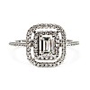 Engagement ring i1903 in Gold with Colorless Diamonds - GIA 0.50ct - 0.70ct