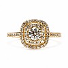 Verlobungsring i1903 aus Gold mit farblosen Diamanten – GIA 0,30 ct – 0,40 ct