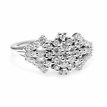 Gold or Platinum Gift Ring with Diamonds - model i2963