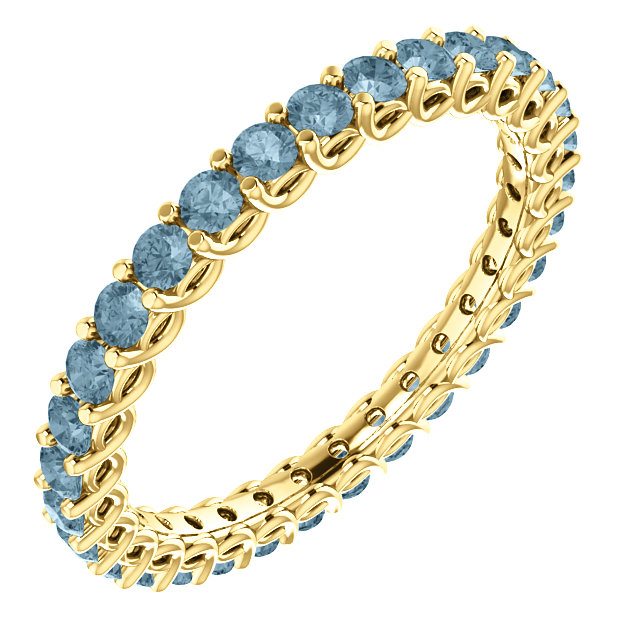 Gift Ring i123593db in Gold or Platinum with Blue Diamonds