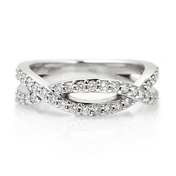 Gold Gift Ring with Diamonds - model i501