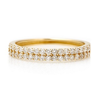 Gold Gift Ring with Diamonds - model i598