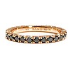Eternity Gift Ring in Gold with Black Diamonds - model FM52