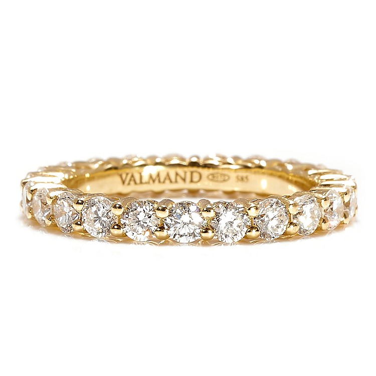 Gold Eternity Ring with Colorless Diamonds - model i1230
