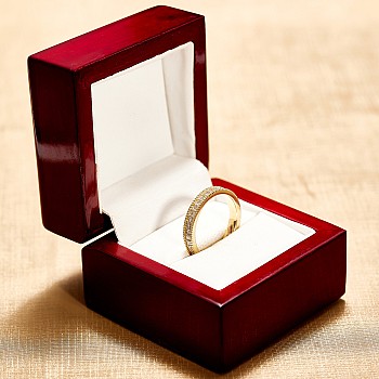 Gold Eternity Ring with Diamonds - model i197