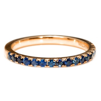 Gold Gift Ring with Sapphires - model i2029