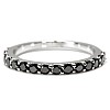 Gold Semi-Eternity Ring with Black Diamonds i3149dn