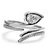 Engagement ring i1187dipadi in Gold with Teardrop Diamond - GIA 0.30ct - 0.40ct