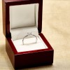 Engagement ring in 18k White Gold with Certified GIA Brilliant Diamond i122358DiDi