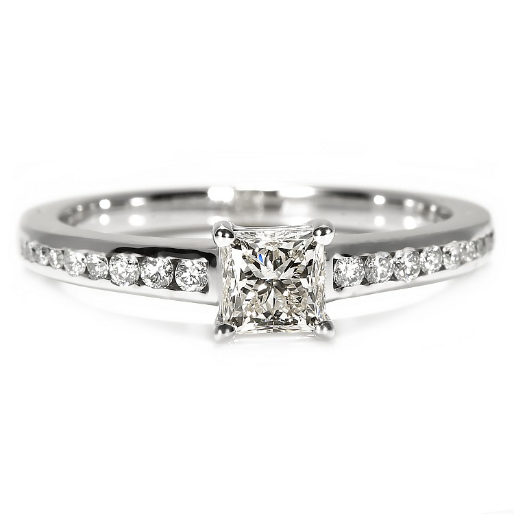 Engagement ring i122866Didi in Gold with Diamonds - GIA 0.30ct - 0.40ct