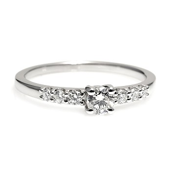 Bague de fiançailles en or avec diamants 0,10 ct - 0,25 ct - modèle i581