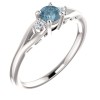 Engagement ring i71843DbDI in Gold with Blue Diamond and Colorless Diamonds