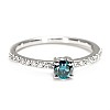 Engagement ring in Gold or Platinum with Blue Diamond and Diamonds i1221908dbdi