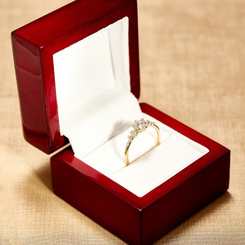 Bague de fiançailles en or avec diamant certifié GIA de 1,00 ct - modèle i3122