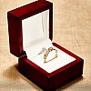 14k Gold Twisted Design Engagement Ring with Diamond - model i059