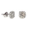 Halo Platinum Earrings with Colorless Diamonds - model c122092