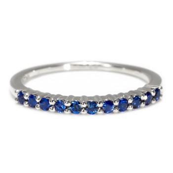 Bague cadeau en or avec saphirs - modèle i018