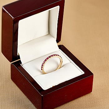Bague cadeau en or avec rubis - modèle i3149