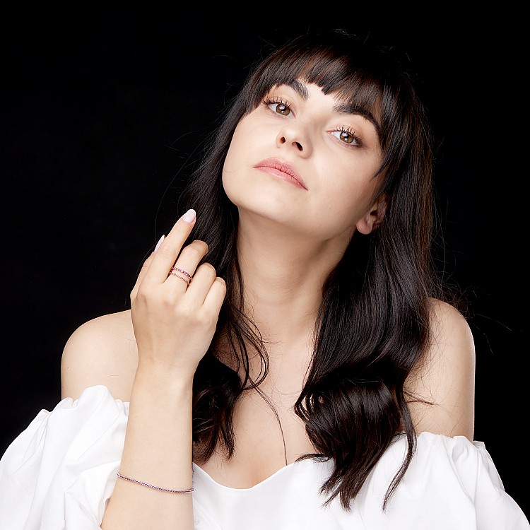 Bague cadeau en or avec rubis - modèle i3149