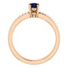 Engagement ring i122376SfODi in Gold with Sapphire and Diamonds