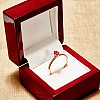 Gold ring with ruby 122118RbO