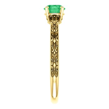 Gold Ring with Emerald - model i71618