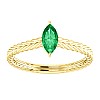 Gold Engagement Ring with Marquise Emerald 71746SmMa
