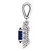 Gold or Platinum Entourage Pendant with Sapphires and Diamonds pan055sfdi