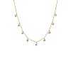 18k Gold Necklace with Diamonds Bezel col1977