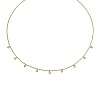 18k Gold Necklace with Diamonds Bezel col1977