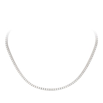 Gold Necklace with Diamonds - model col2341