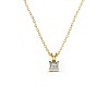 Square Diamond Pendant in Gold pan3137Dip
