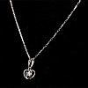 Gold or Platinum Heart Pendant with Diamond pan3229