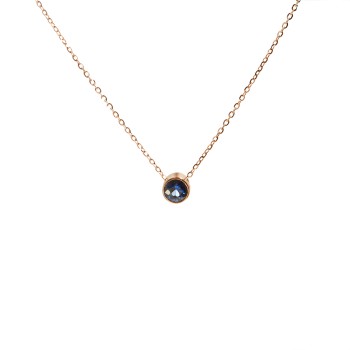 Gold Choker with Sapphire - model pan563