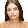 Gold Tennis Necklace with Diamonds col704
