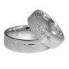 Anillos de boda de oro o platino con diamantes - modelo v088