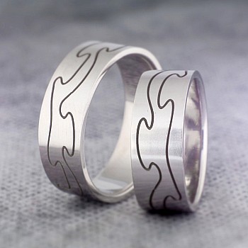 Eheringe v184 im Gold- oder Platin-Lasermodell