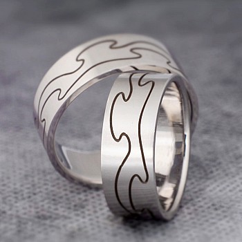 Eheringe v184 im Gold- oder Platin-Lasermodell