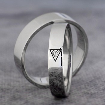 Alliances en or ou en platine avec diamant - modèle v360