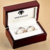 Wedding rings Verragio model in Platinum and Gold Hammer finish vp755.3