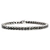 Tennisarmband aus Gold und schwarzen Diamanten (12,50 ct) - Modell BR2114