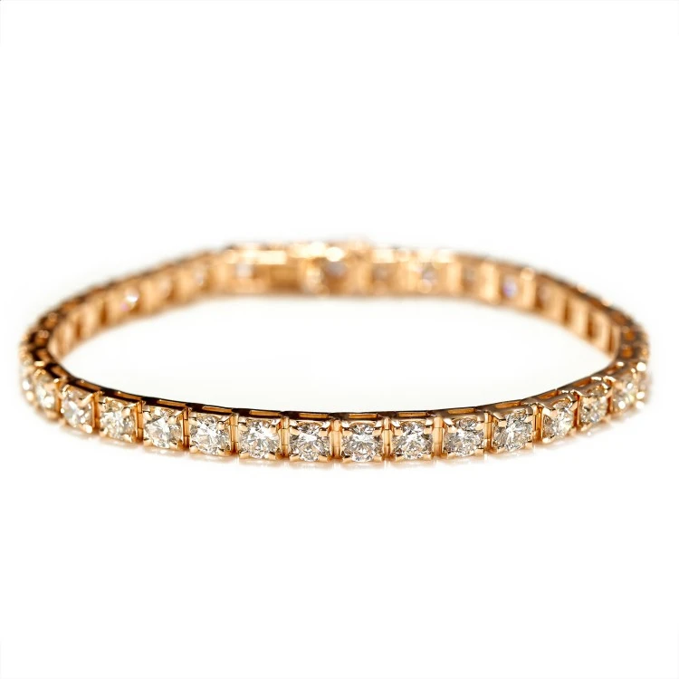Bracciale Tennis in Oro con Diamanti Incolori da 7,30 ct br2120