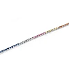 Pulsera de tenis de oro con zafiros multicolores - modelo br2224