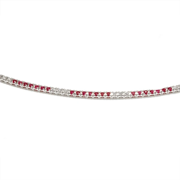 Goldarmband mit Rubinen und Diamanten br2254rbdi