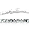 Gold tennis bracelet with colorless Diamonds 3.25ct br2687