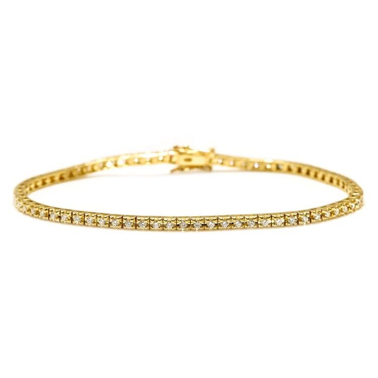 Tennis Bracelet in 18k Gold with 1.50ct Diamonds br2694